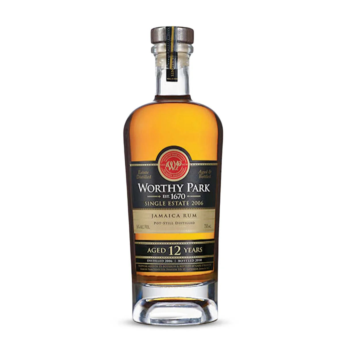 Worthy Park Single Estate 12 Year Old Rum, 750mL